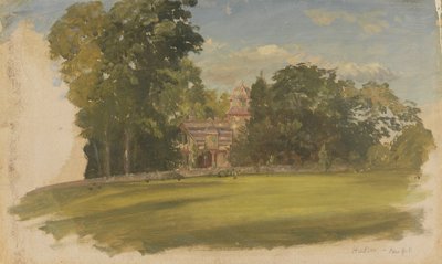 Huis in Hudson, New York door Frederic Edwin Church